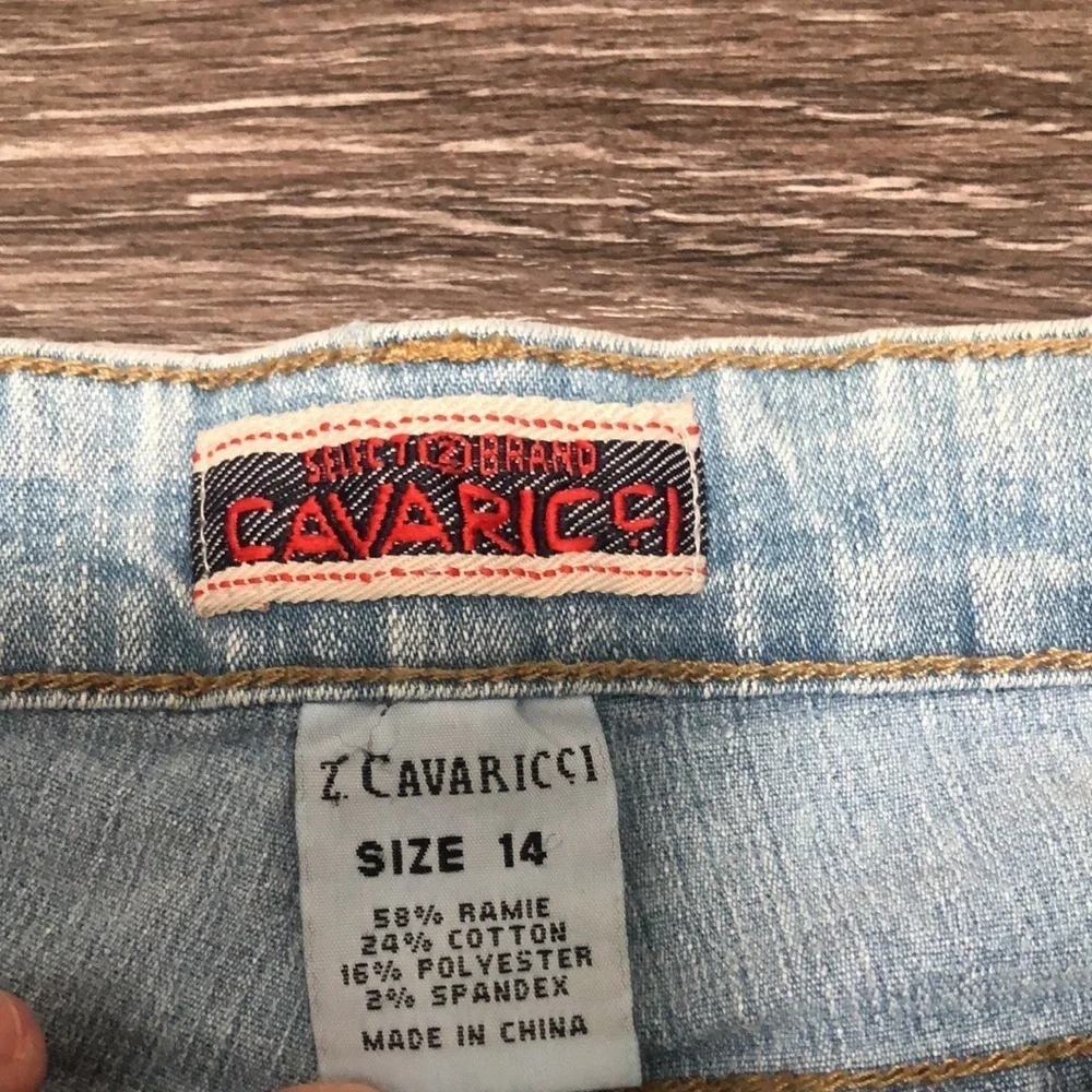 Vintage Z Cavaricci Floral Embroidered Jeans